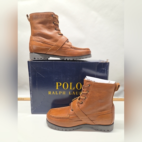 Polo by Ralph Lauren Brown Leather Boots - Picture 2 of 10